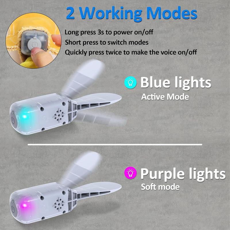 Waaiio Interactive Dog Toys Wiggles Tails with Squeaky, Motion Activated Dog Bone Toys (Dog Toys)